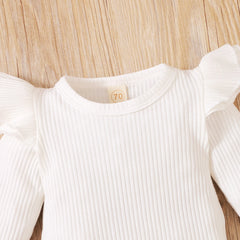 Lioraitiin 0-18M Newborn Infant Baby Girl 3Pcs Autumn Fashion Clothing Set Long