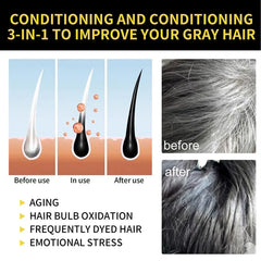 100ML Magic Natural Herbal Hair Dye Shampoo 3 in 1 Hair Color Shampoo for