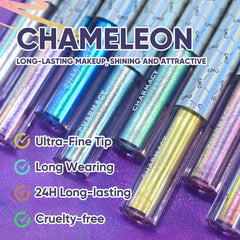 CHARMACY New Color Duochrome Glitter Liquid Eyeliner Waterproof Long-lasting