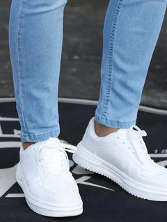 Man Pants Retro Washing Zipper Stretch Jeans Casual Slim Fit Trousers Male Plus
