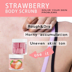 Séfralls Strawberry Body Scrub 150g Exfoliating Hydrating Body Scrub Sugar