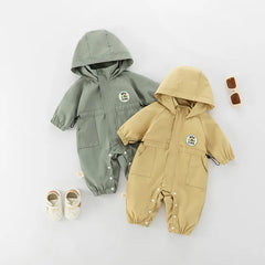 MILANCEL Autumn Baby Romper Outdoor Jacket 0-2Y Unisex Infant Casual Double