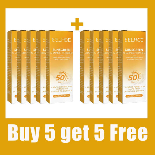 Spf50 Sunscreen Loose Powder Sunblock Skin Protective Waterproof Invisible Pore