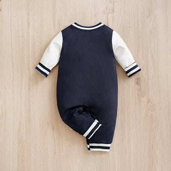 Newborn Baby Baseball Clothes 0 3 6 9 12 Months Boston Cotton Long Sleeve