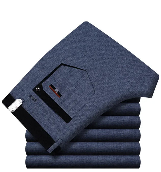 Men's Suit Pants High Quality Summer Men Dress Pants Straight Business Mens