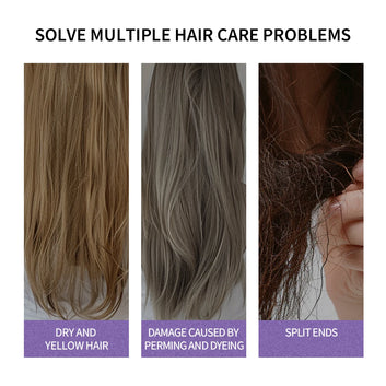 Purple Hair Dye Shampoo for Blonde to Cover Gray Non-irritating Hair Fading