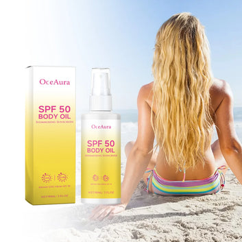 OceAura 90ml Body Oil Sunscreen Matte Sunblock Uv Rays Protective Sun Drops