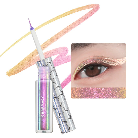 CHARMACY New Color Duochrome Glitter Liquid Eyeliner Waterproof Long-lasting