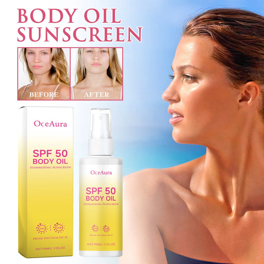 OceAura 90ml Body Oil Sunscreen Matte Sunblock Uv Rays Protective Sun Drops
