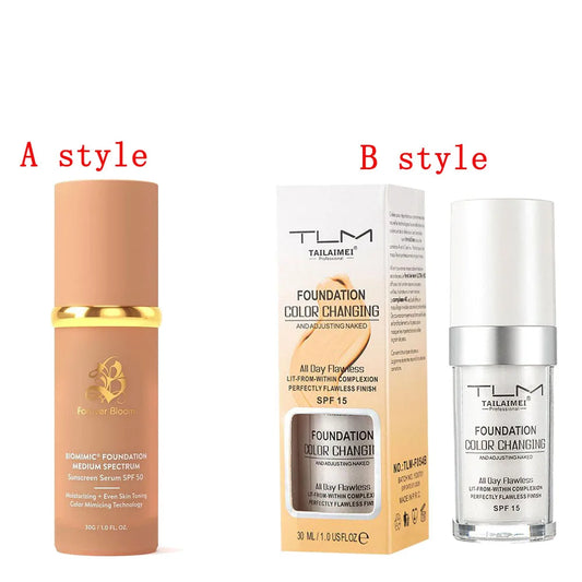 4 In 1 Bionic Color Changing Concealer Foundation Moisturizing Lightweight