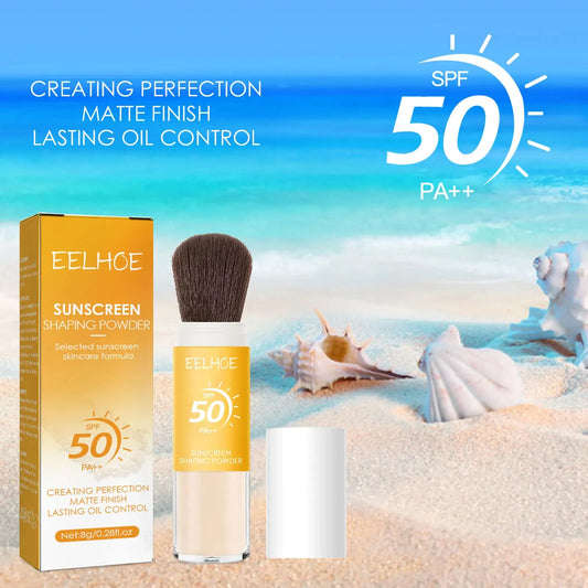 Spf50 Sunscreen Loose Powder Sunblock Skin Protective Waterproof Invisible Pore