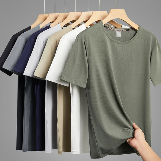 Quick Dry Sport Fashion T Shirt Men'S Sleeves Summer Casual Black Green